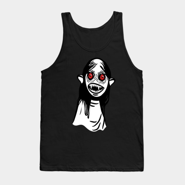 Vampire Halloween Cool Creepy Horror Scary Halloween Tank Top by nvqdesigns